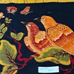 Bird Butterfly‎ Fabric Panel Colorful Print Sewing Quilting Craft 22x18